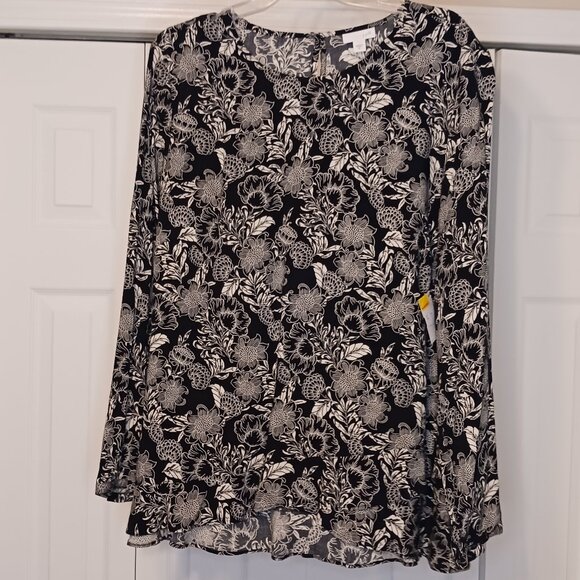 J. Jill Tops - 3/$18 or 5/$25 J. Jill Black/White Long Sleeve Top Size XL